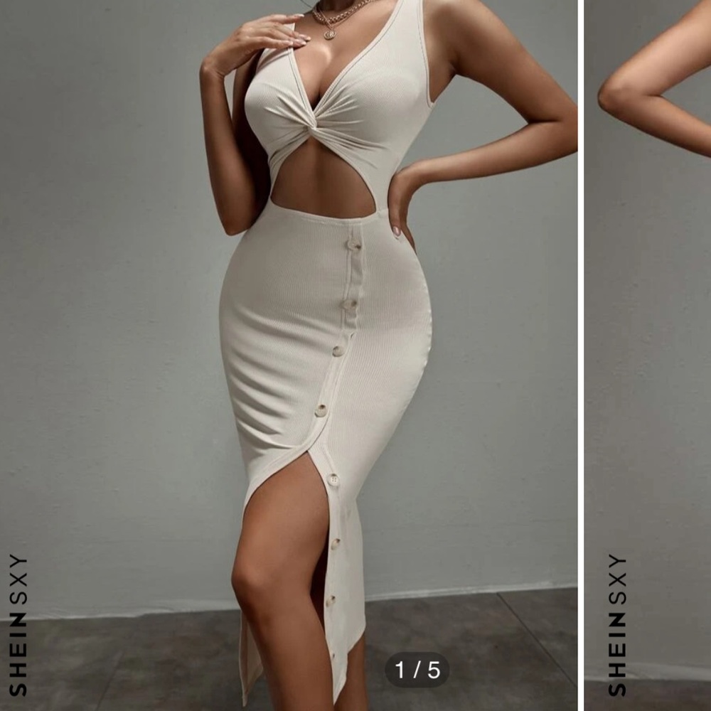 Shein cut out dress size small (4)